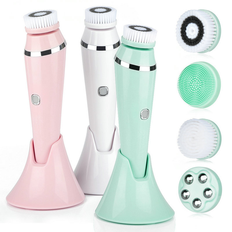 Electric Face Cleanser Brush - 4 in 1 Electric Facial Cleansing