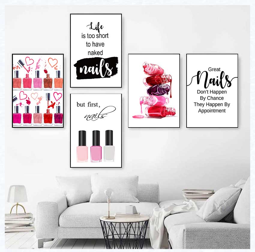Makeup Is Beauty Quotes - Art Posters and Prints Nail Tech
