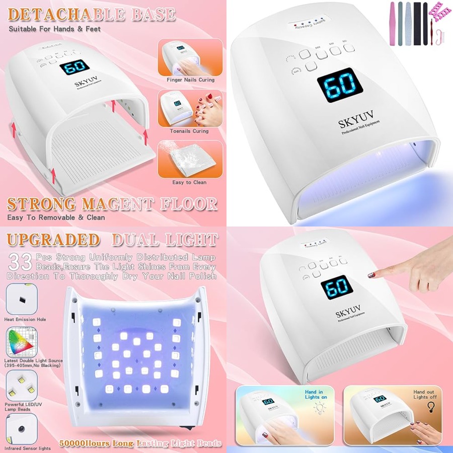 Gel Nail Polish - Rechargeable Faster Drying UV LED Nail
