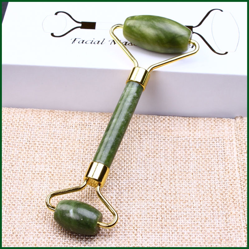 Jade Roller Gua Sha - Skin Care Quartz Stone Natural Face