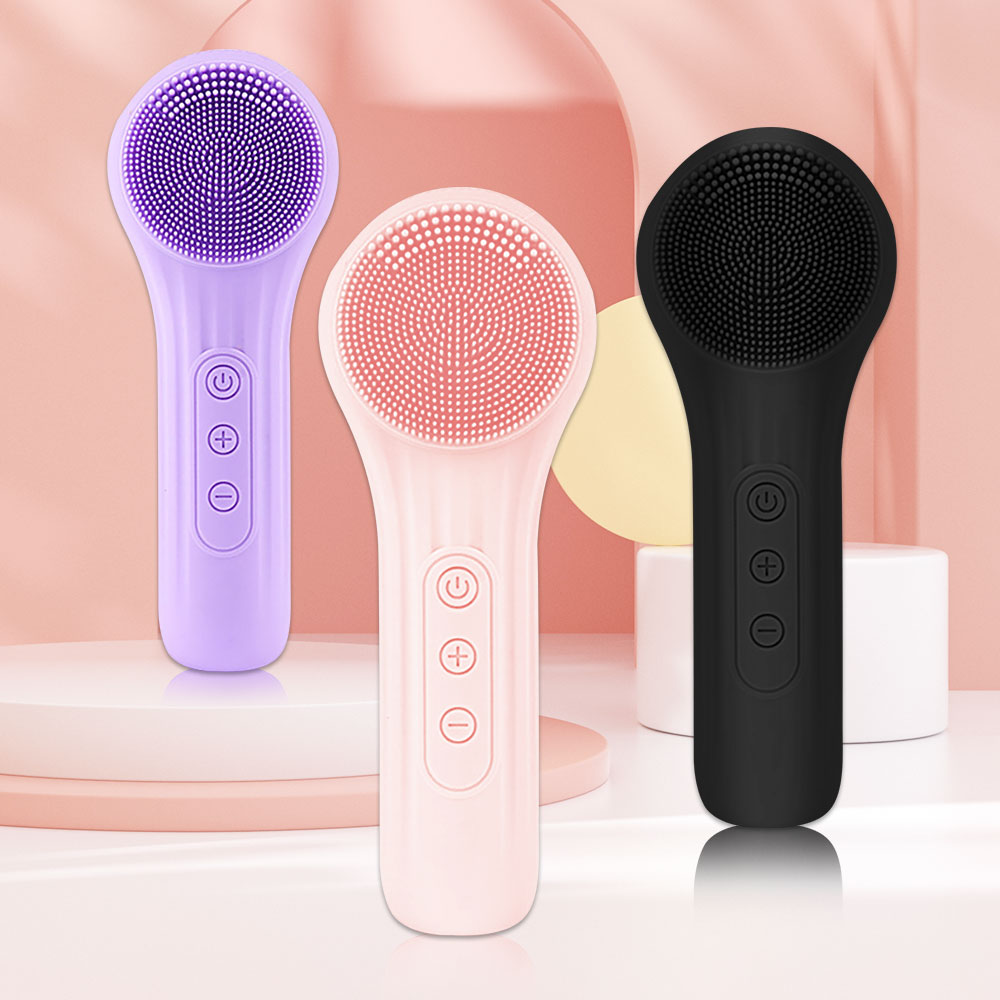 Electric Face Cleanser Brush - Sonic Silicone Facial Brush Cleaner Vibration