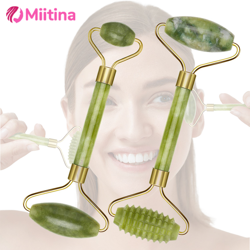 Jade Roller Gua Sha - Natural Jade Roller Face Gua Sha