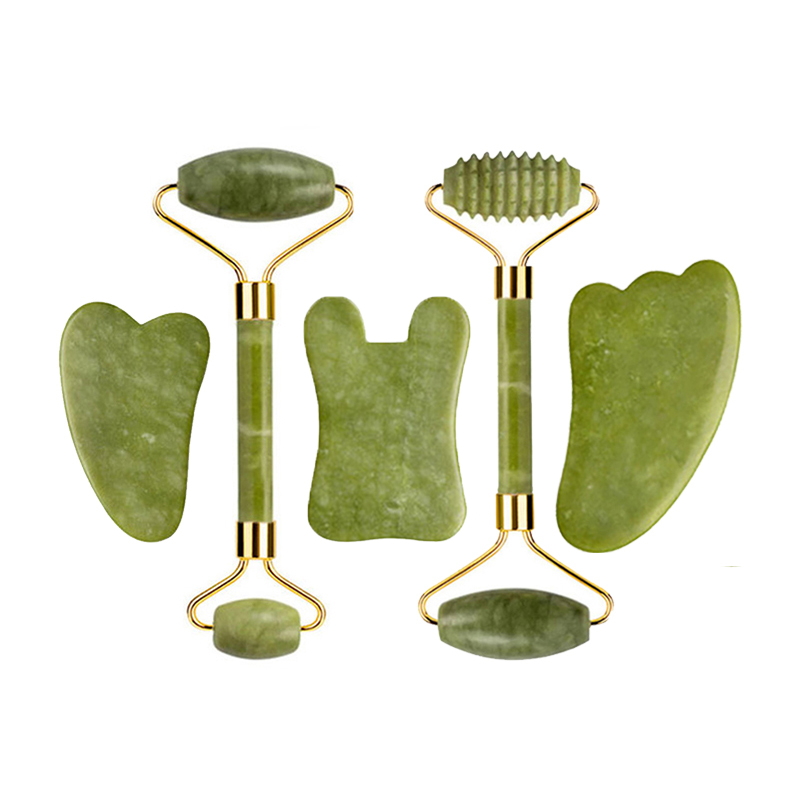 Jade Roller Gua Sha - Natural Jade Roller Gua Sha Massage