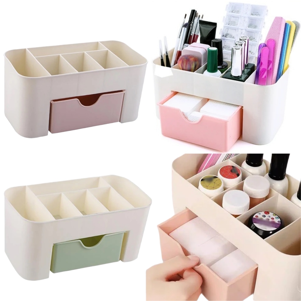Beauty Makeup Lipstick - Nail Art Organizer Desktop Drawer Cosmetic