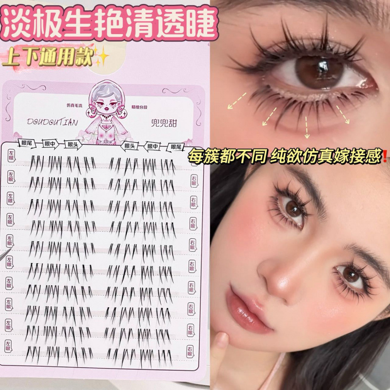 Beauty Makeup Box Set - Korean Style Natural Looking False Eyelashes