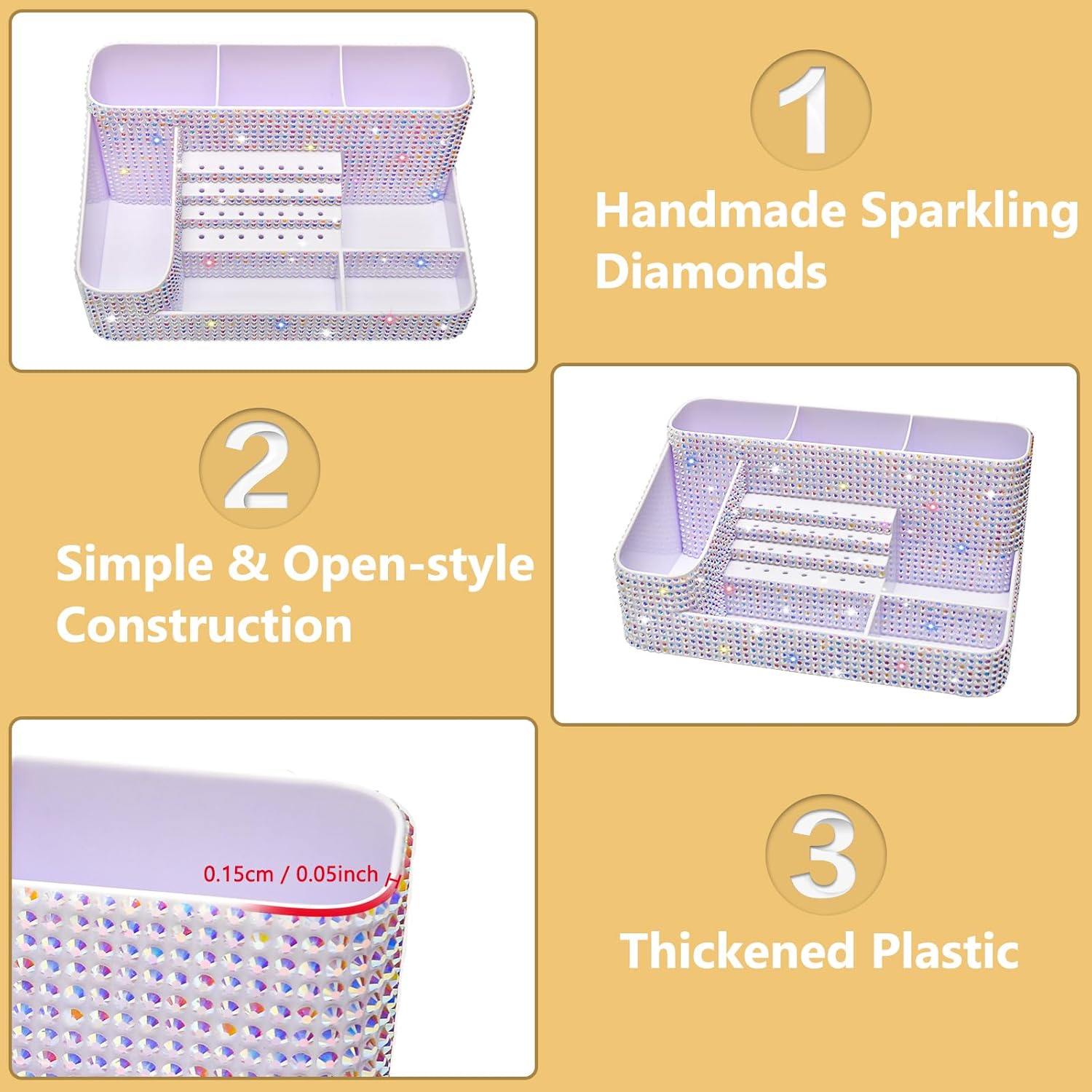 Large Capacity Clear Acrylic M - Beauty Makeup Lipstick 评论和价格