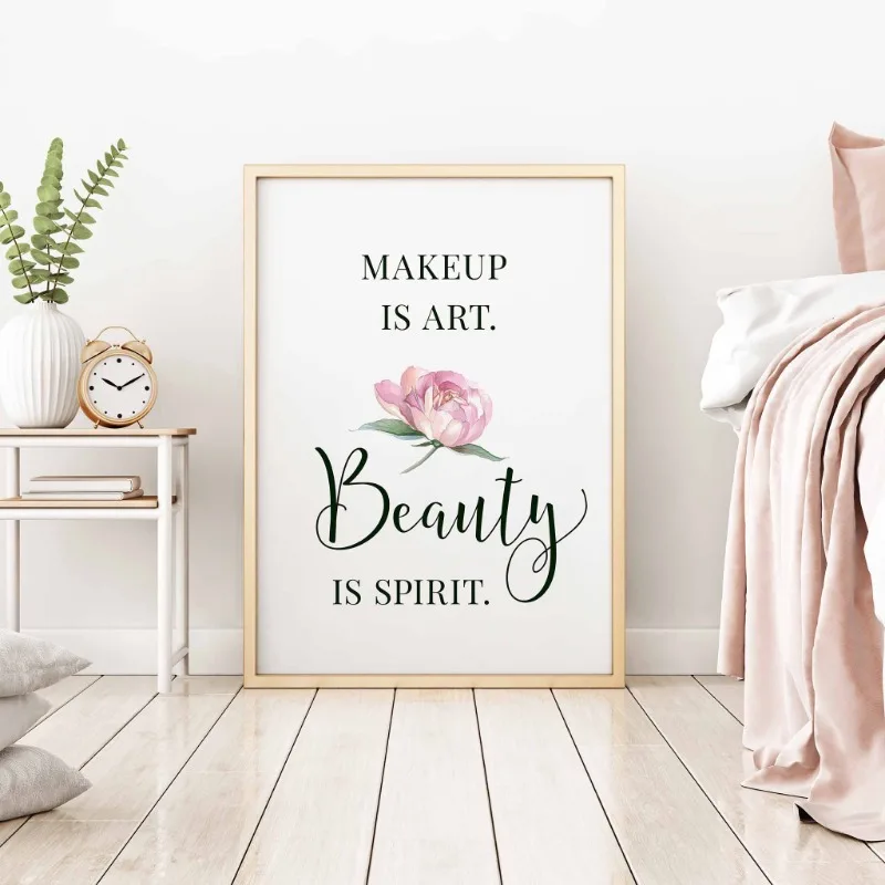 Makeup Quotes Poster Eyelash E - Makeup Is Beauty Quotes 评论和价格