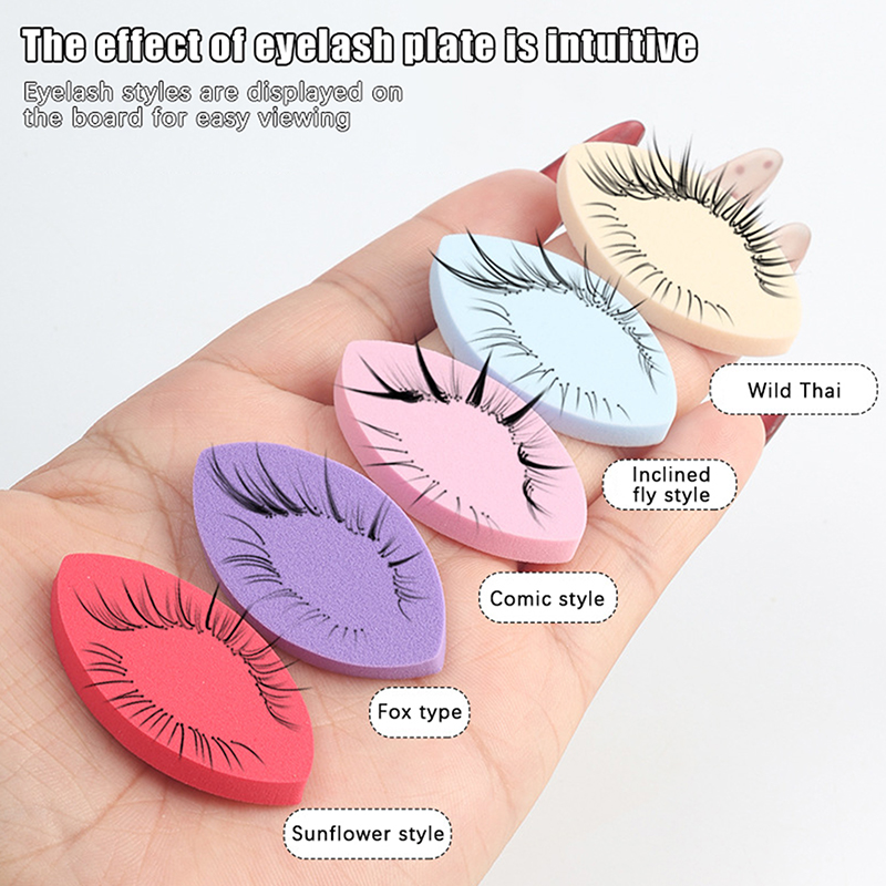 50PCS False Eyelash Pads Begin - Beauty Makeup Sponge 评论和价格