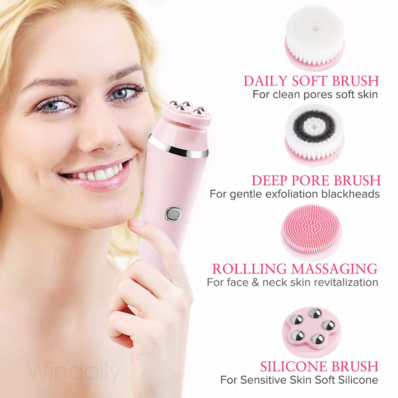 4 in 1 Electric Facial Cleansi - Electric Face Cleanser Brush 评论和价格