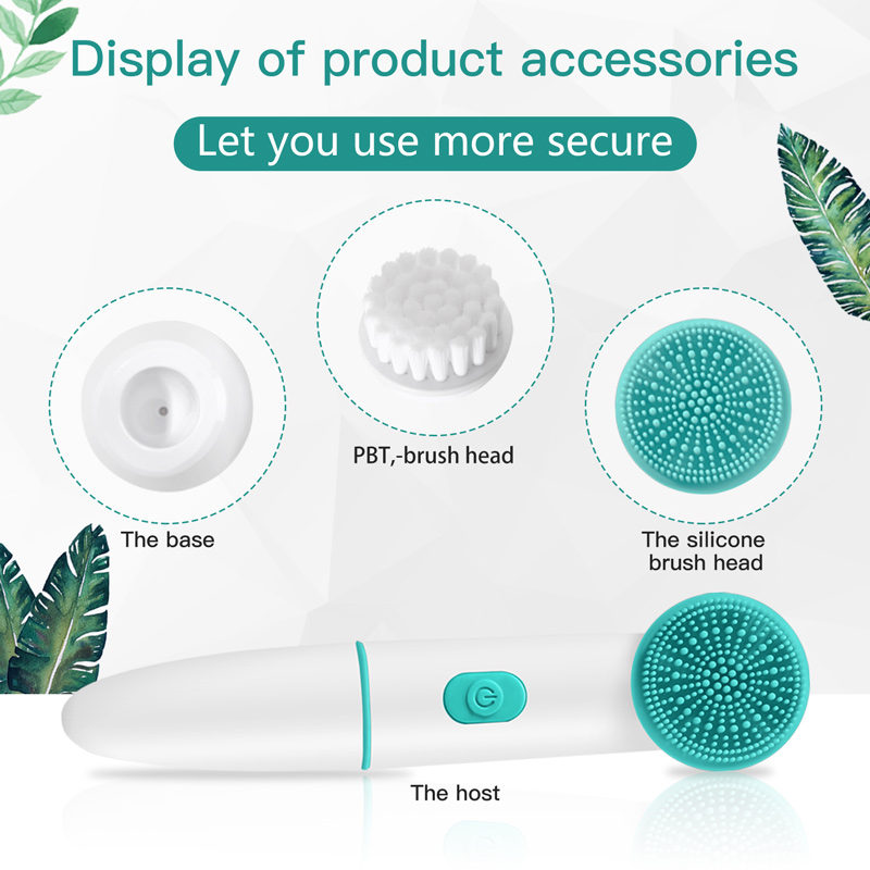 2 in 1 Face Brush Cleaning Ele - Electric Face Cleanser Brush 评论和价格