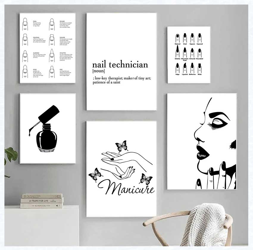 Art Posters and Prints Nail Te - Makeup Is Beauty Quotes 评论和价格