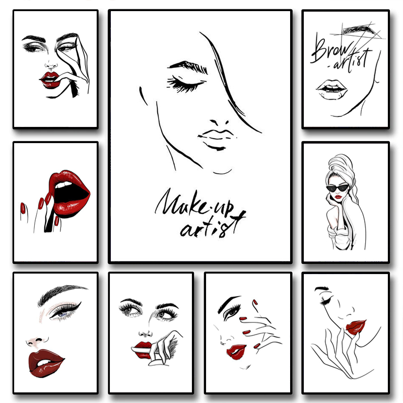 Fashion Makeup Poster Sexy Bea - Makeup Is Beauty Quotes 评论和价格
