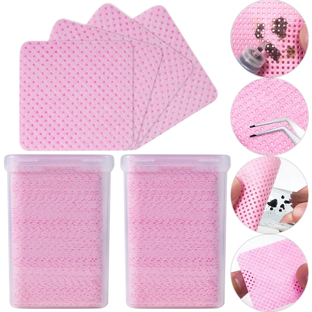 200Pcs Pink Lint-Free Nail Pol - Gel Nail Polish 评论和价格