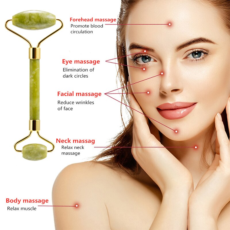 Skin Care Quartz Stone Natural - Jade Roller Gua Sha 评论和价格