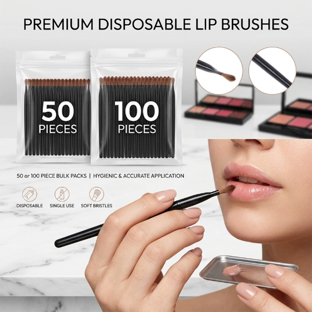 50/100pcs Disposable Lip Brush - Beauty Makeup Lipstick 评论和价格