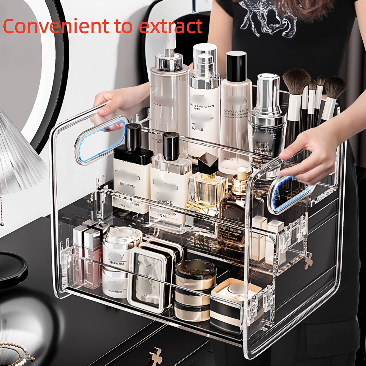 1pc Desktop Cosmetic Organizer - Beauty Makeup Lipstick 评论和价格