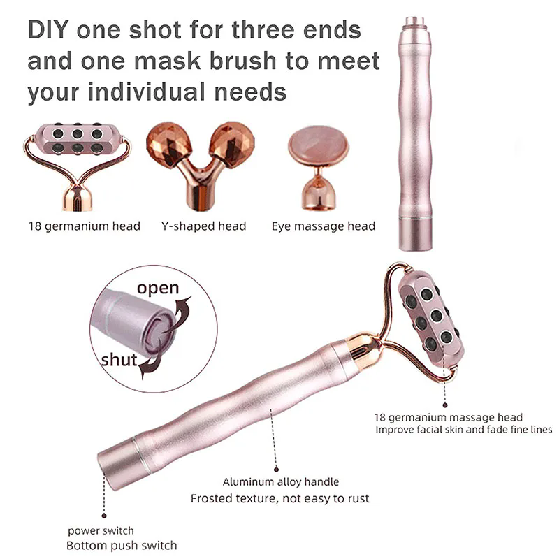 3 In 1 3D Roller Germanium Sto - Jade Roller Gua Sha 评论和价格