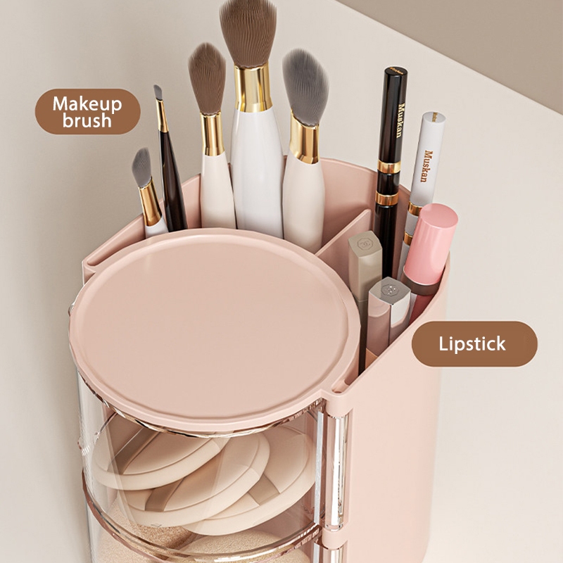 2-in-1 Rotatable Makeup Brushe - Beauty Makeup Lipstick 评论和价格