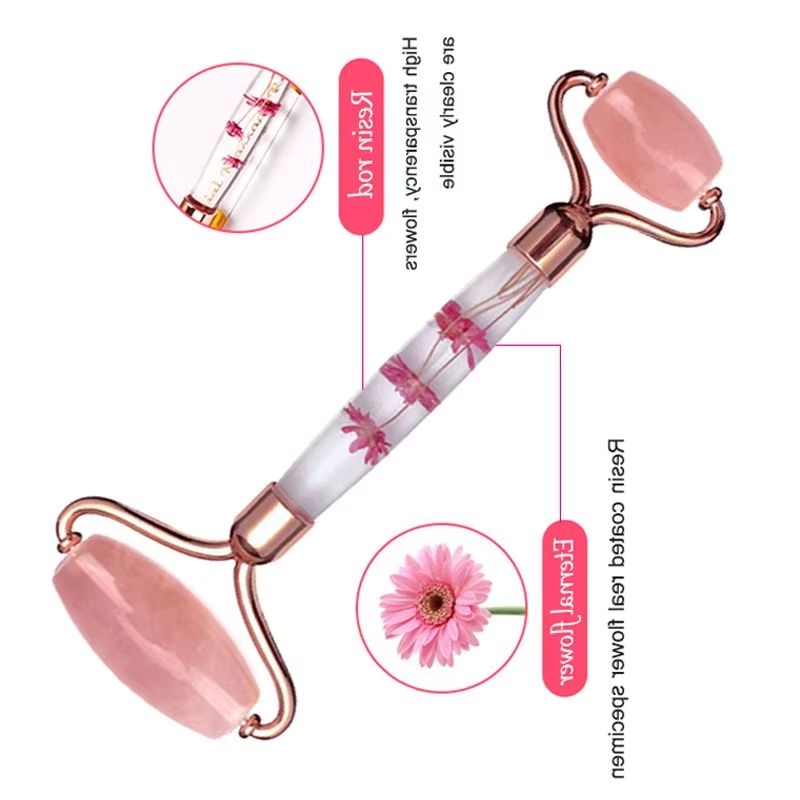 Rose Quartz Eternal Flower Rol - Jade Roller Gua Sha 评论和价格