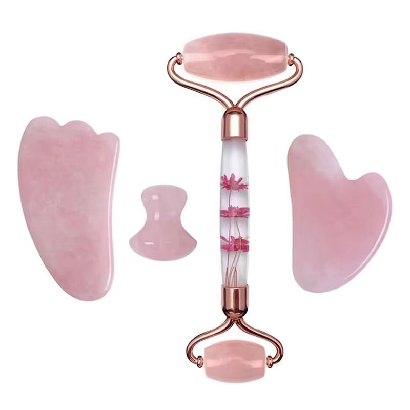 Rose Quartz Eternal Flower Rol - Jade Roller Gua Sha 评论和价格