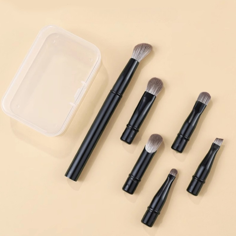 6pcs/box Mini Makeup Brush Set - Beauty Makeup Kit Box 评论和价格