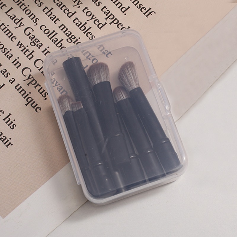 6pcs/box Mini Makeup Brush Set - Beauty Makeup Kit Box 评论和价格