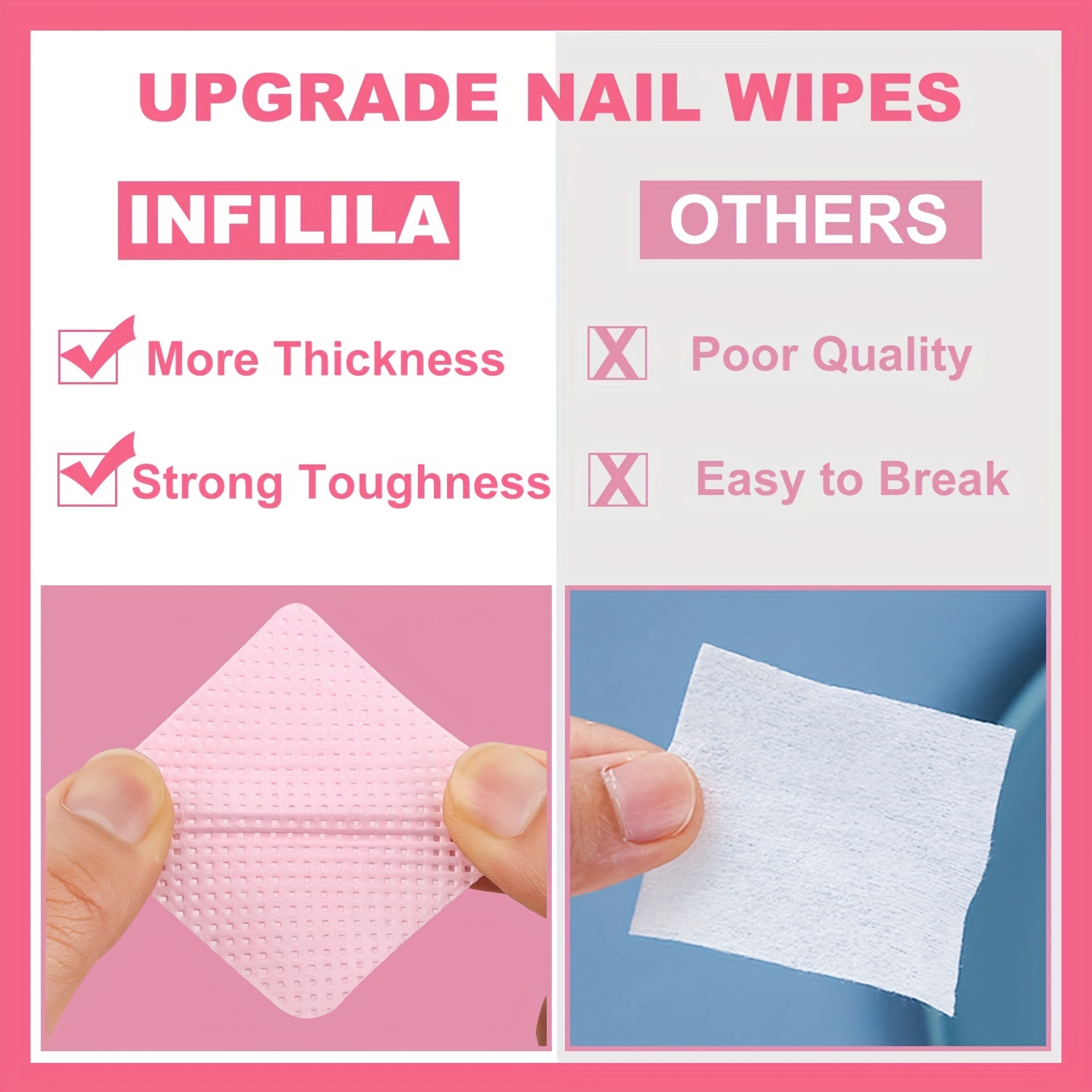 20/600pcs Lint-Free Nail Wipes - Gel Nail Polish 评论和价格