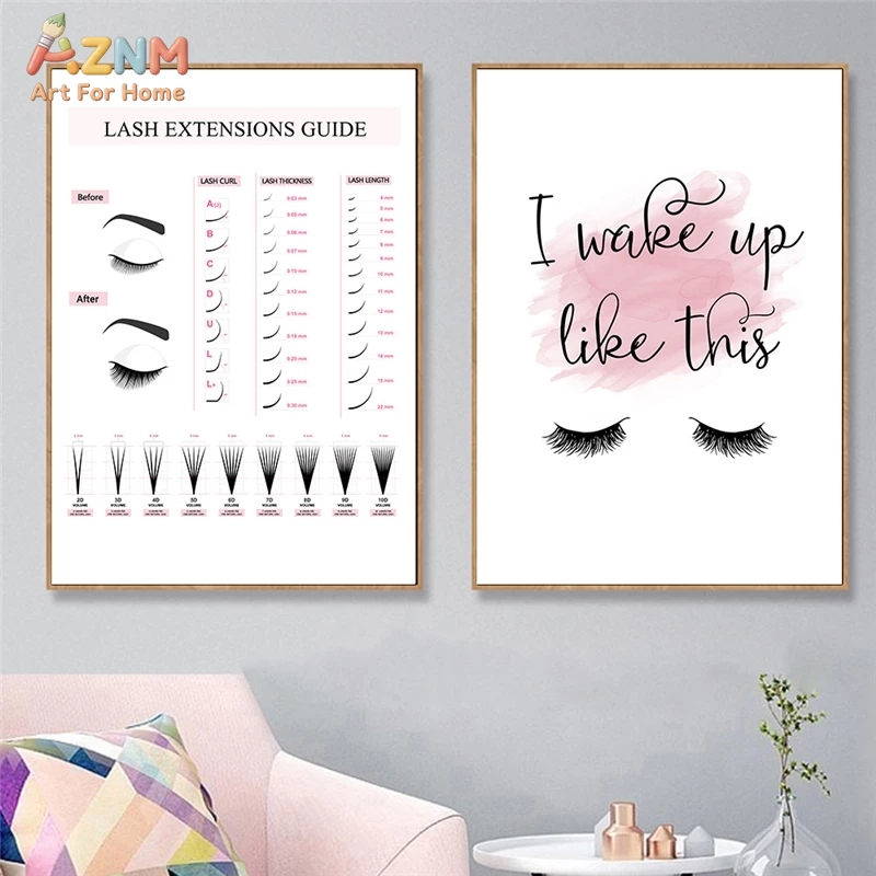 AZNM Lash Extensions Guide Can - Makeup Is Beauty Quotes 评论和价格