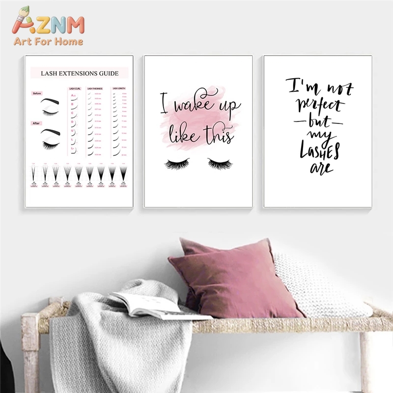 AZNM Lash Extensions Guide Can - Makeup Is Beauty Quotes 评论和价格