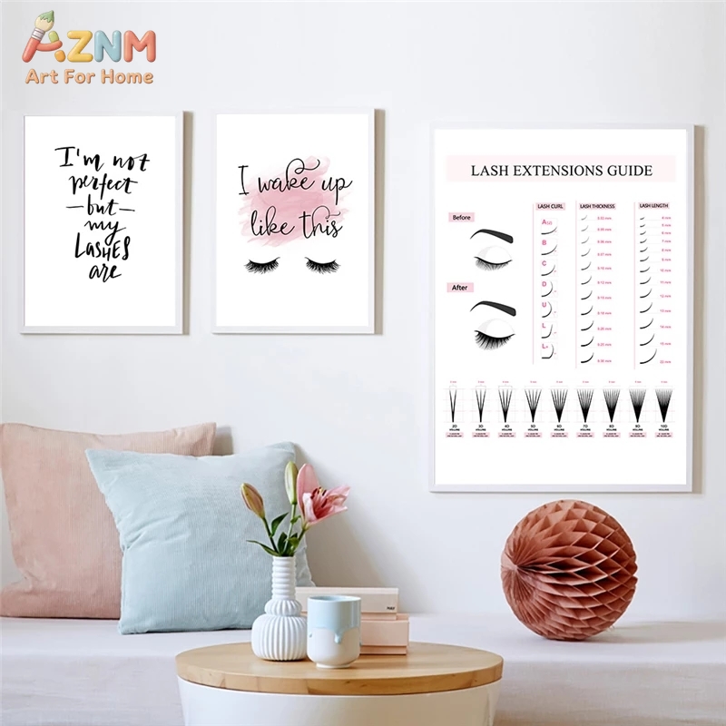 AZNM Lash Extensions Guide Can - Makeup Is Beauty Quotes 评论和价格