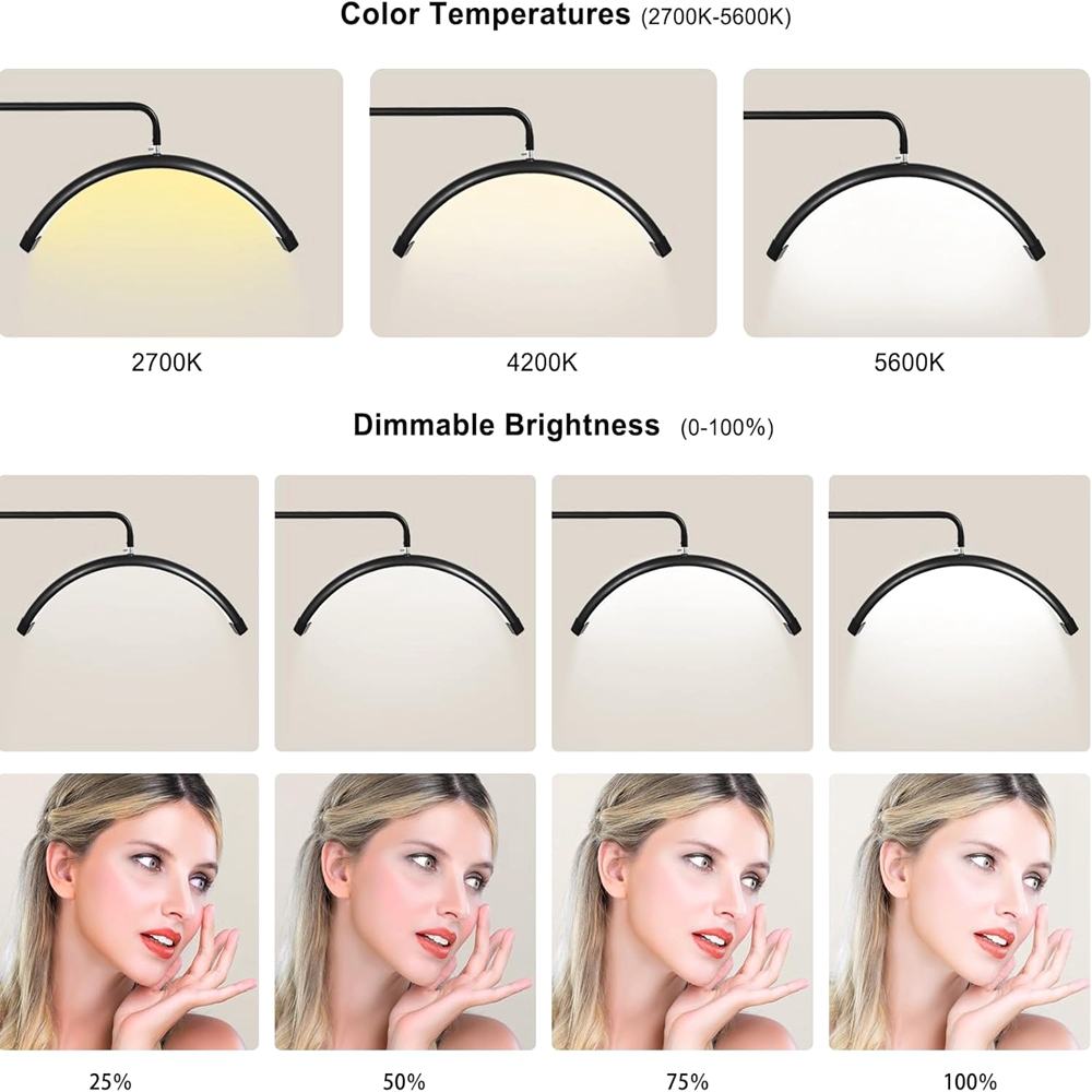 28in Half Moon Lash Lamp 50W A - Beauty Makeup Hd 评论和价格