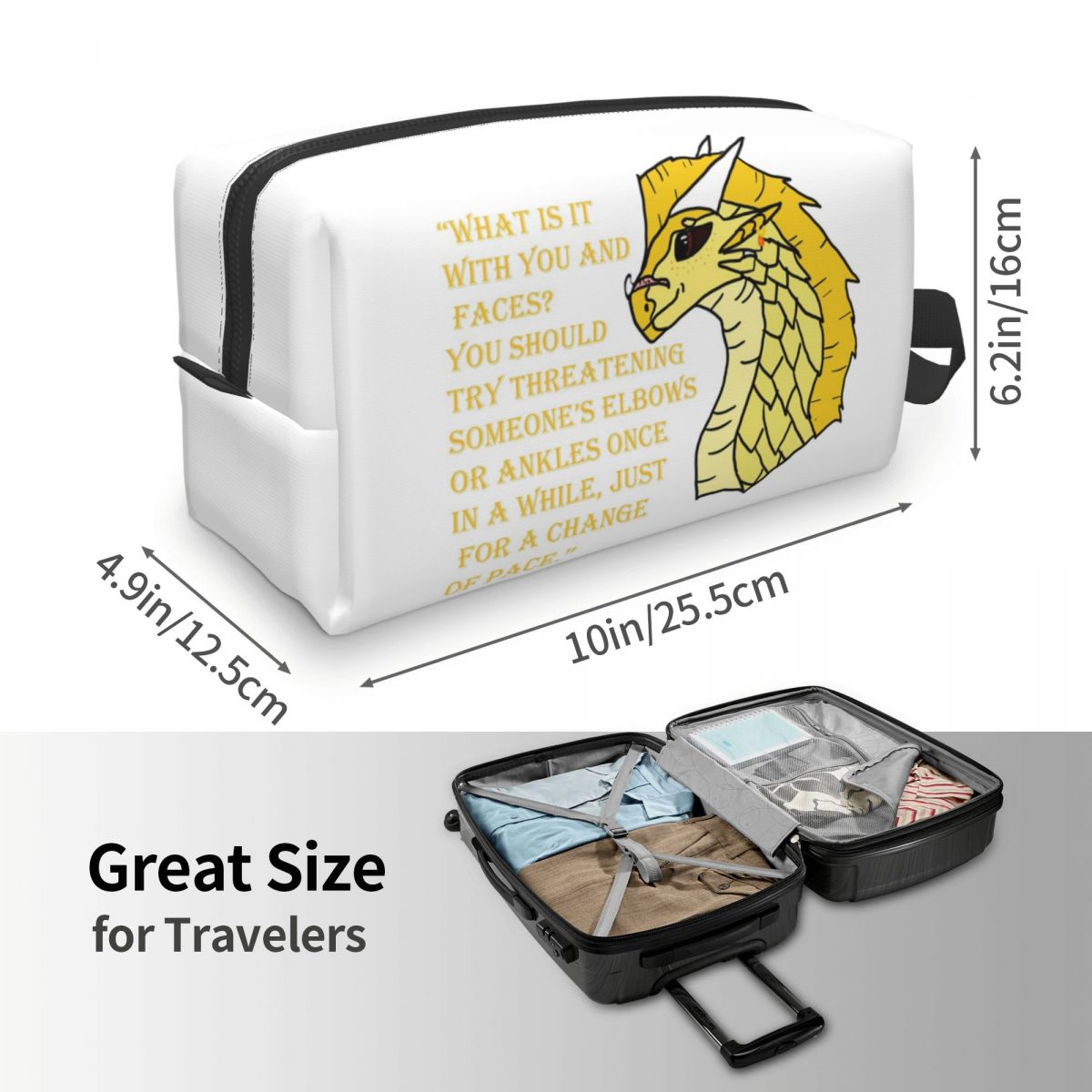 Qibli Quote Makeup Bag Cosmeti - Makeup Is Beauty Quotes 评论和价格