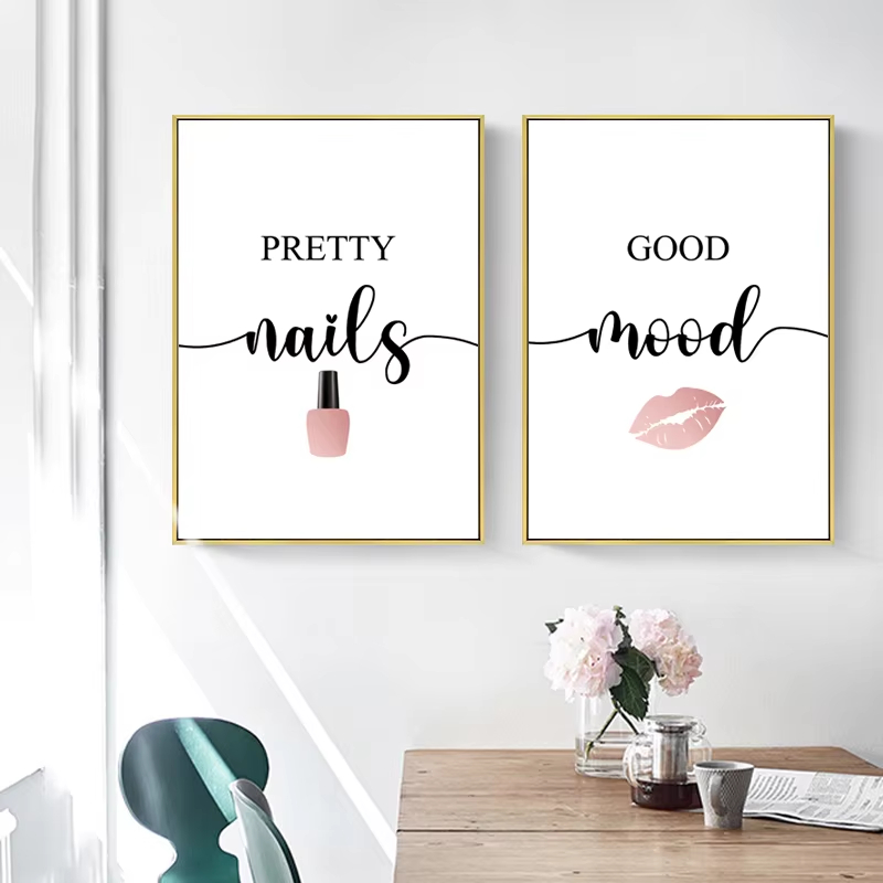 Nordic Pink Women Red Lips Nai - Makeup Is Beauty Quotes 评论和价格