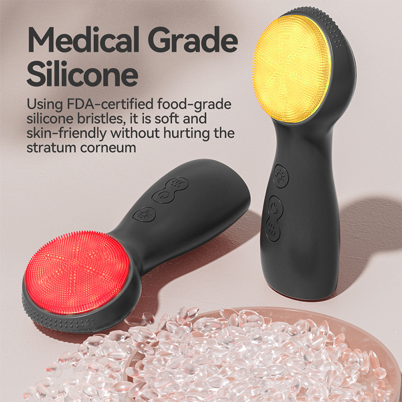 3 In 1 7 Colors LED Silicone F - Electric Face Cleanser Brush 评论和价格