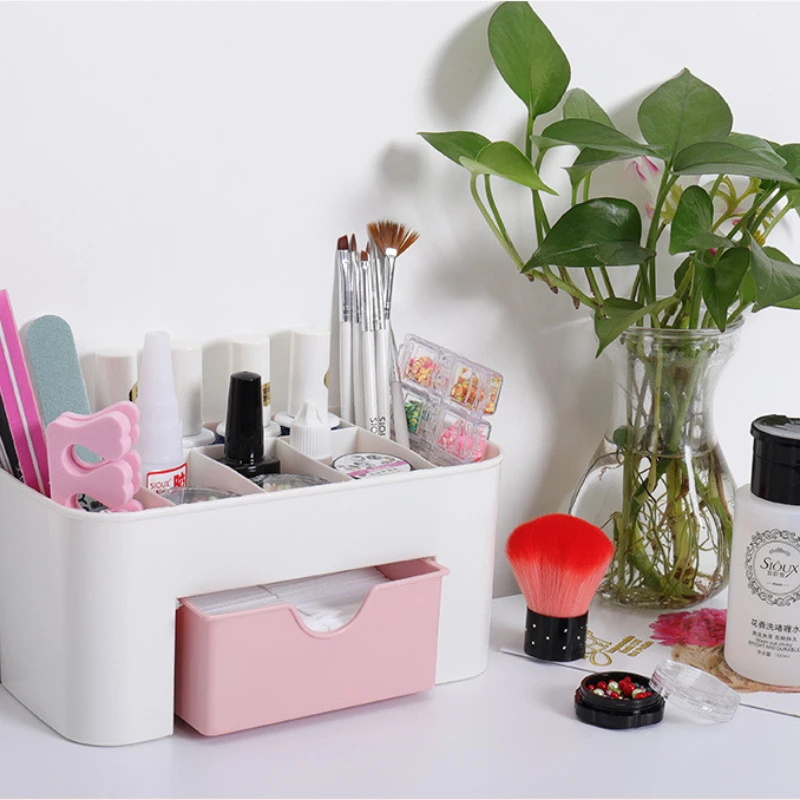 Nail Art Organizer Desktop Dra - Beauty Makeup Lipstick 评论和价格
