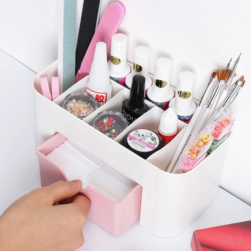 Nail Art Organizer Desktop Dra - Beauty Makeup Lipstick 评论和价格