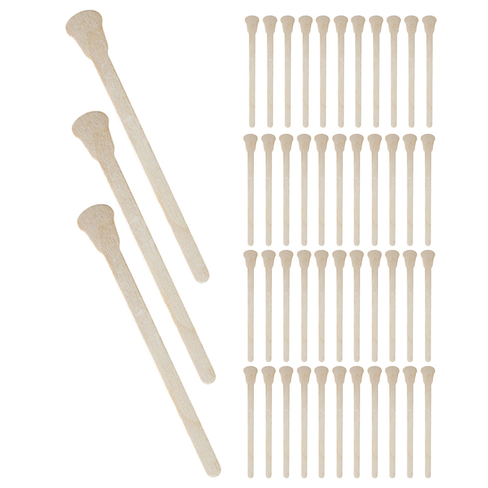 100Pcs Sturdy Wooden Wax Stick - Beauty Makeup Lipstick 评论和价格