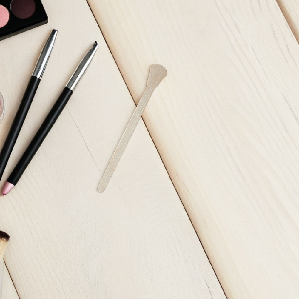 100Pcs Sturdy Wooden Wax Stick - Beauty Makeup Lipstick 评论和价格
