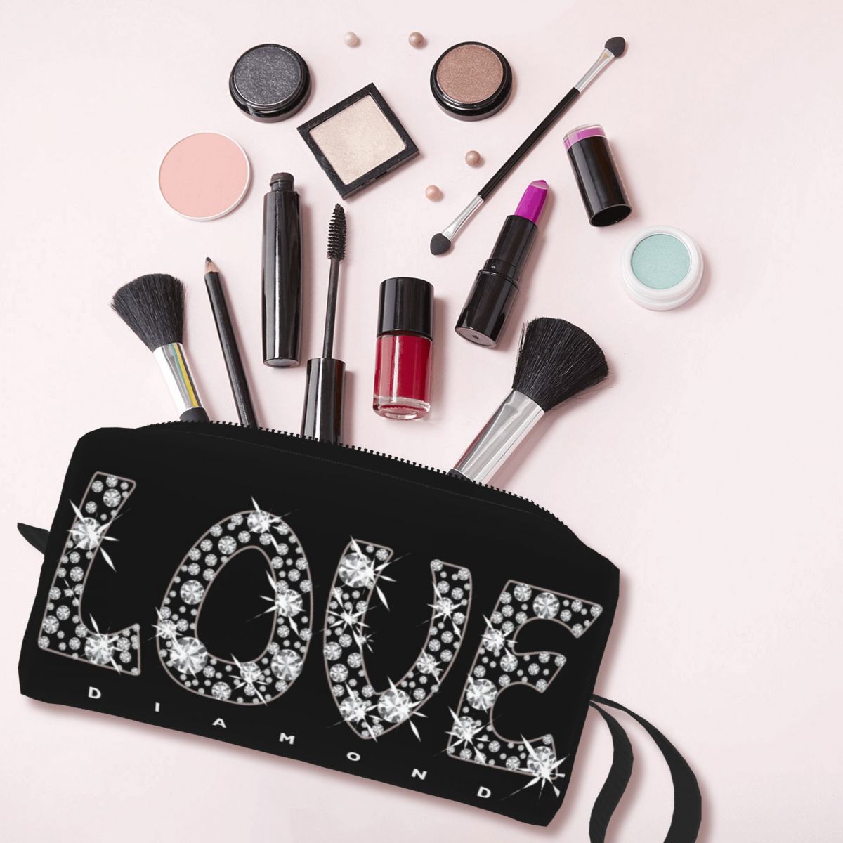 Custom Love Diamond Toiletry B - Beauty Makeup Kit Box 评论和价格
